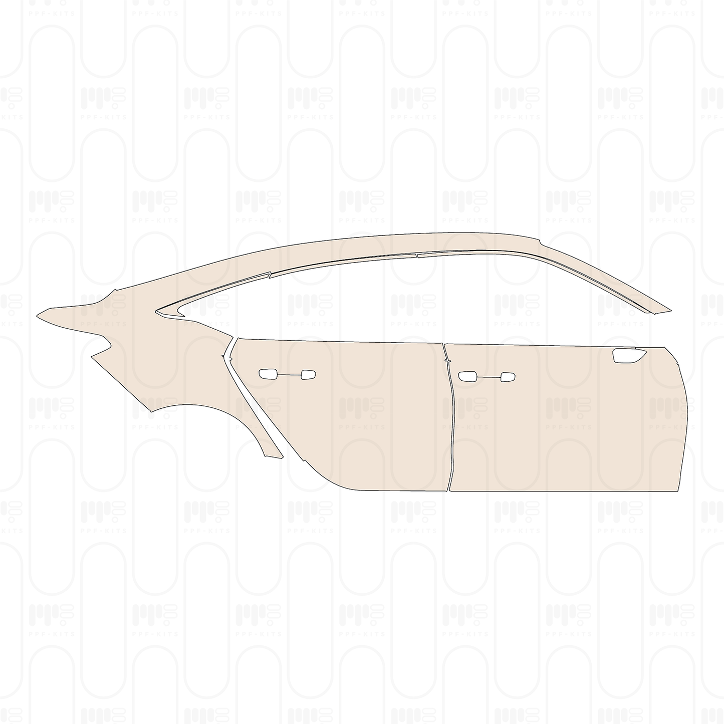 (right) Door+Rear Fender+Side Skirt