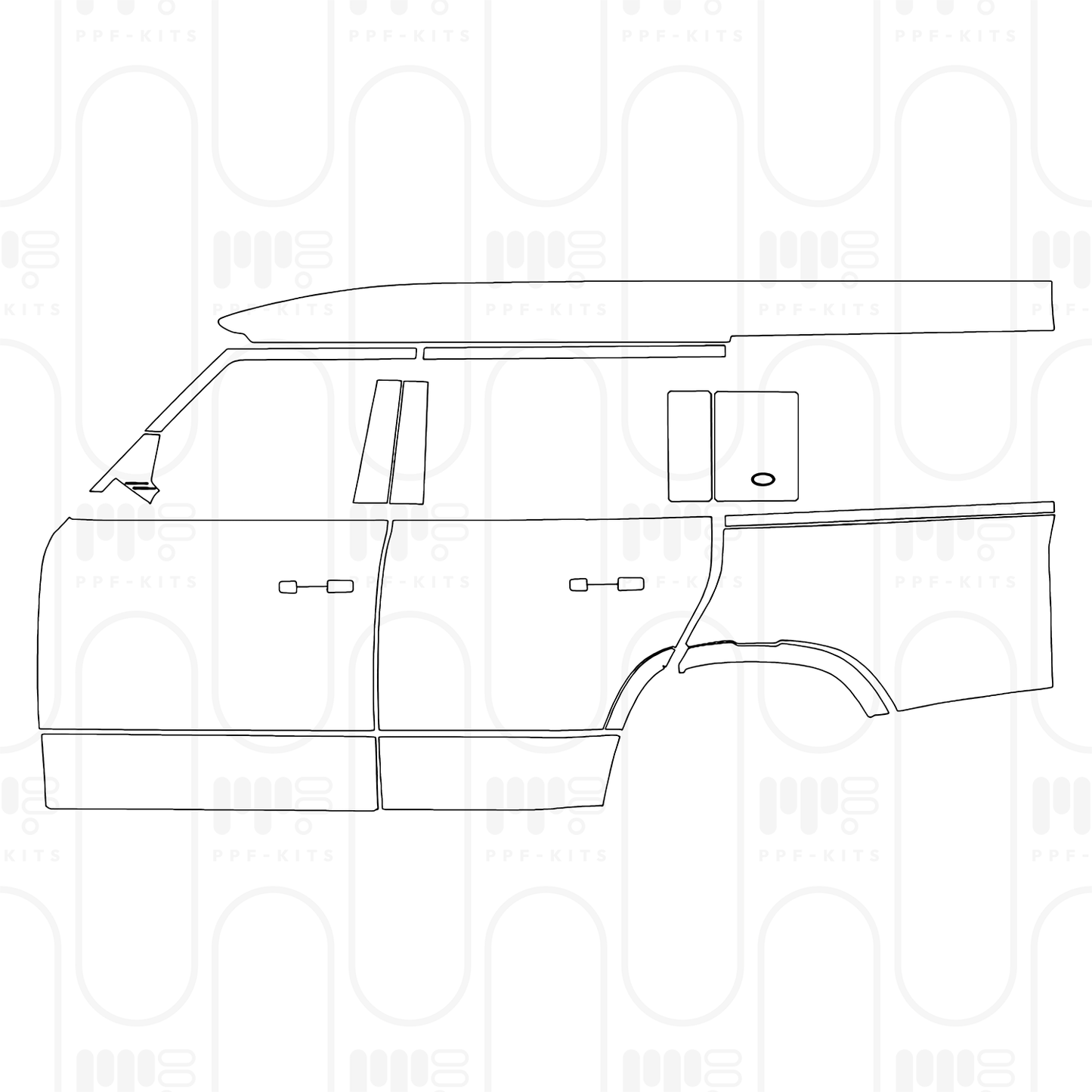 Voorgesneden PPF Land Rover Defender 130 X-Dynamic 2025