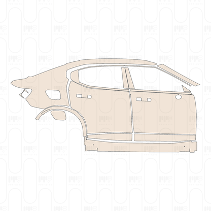 (right) Door+Side Skirt+Rear Fender