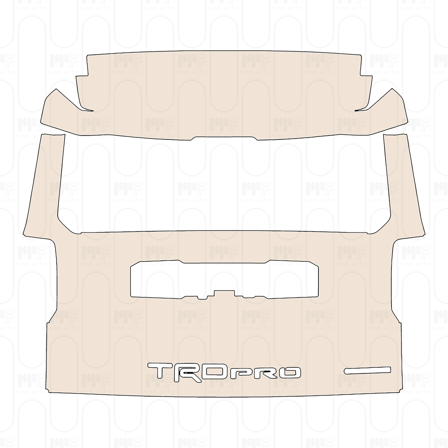 Trunk Lid with "TRD PRO" & "iFORCEMAX" Emblems