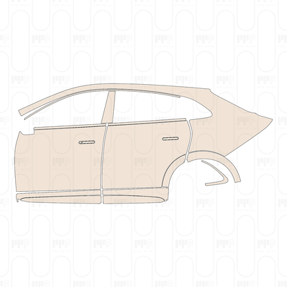 (left) Door+Side Skirt+Rear Fender