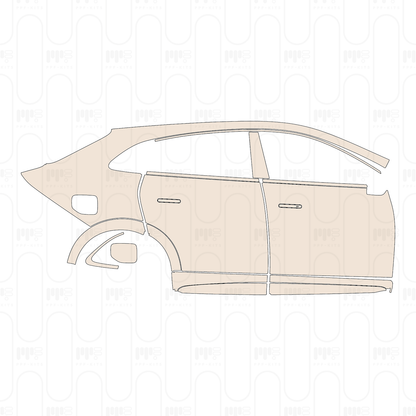 (right) Door+Side Skirt+Rear Fender