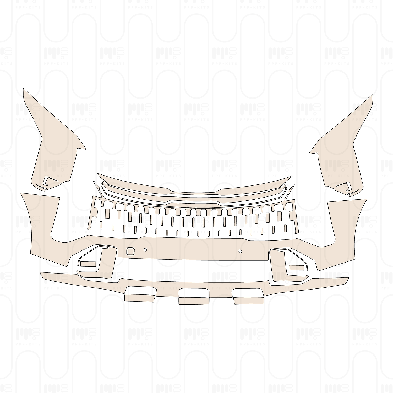 Bumper+Headlamp with 2 PDC (Parking Sensors)
