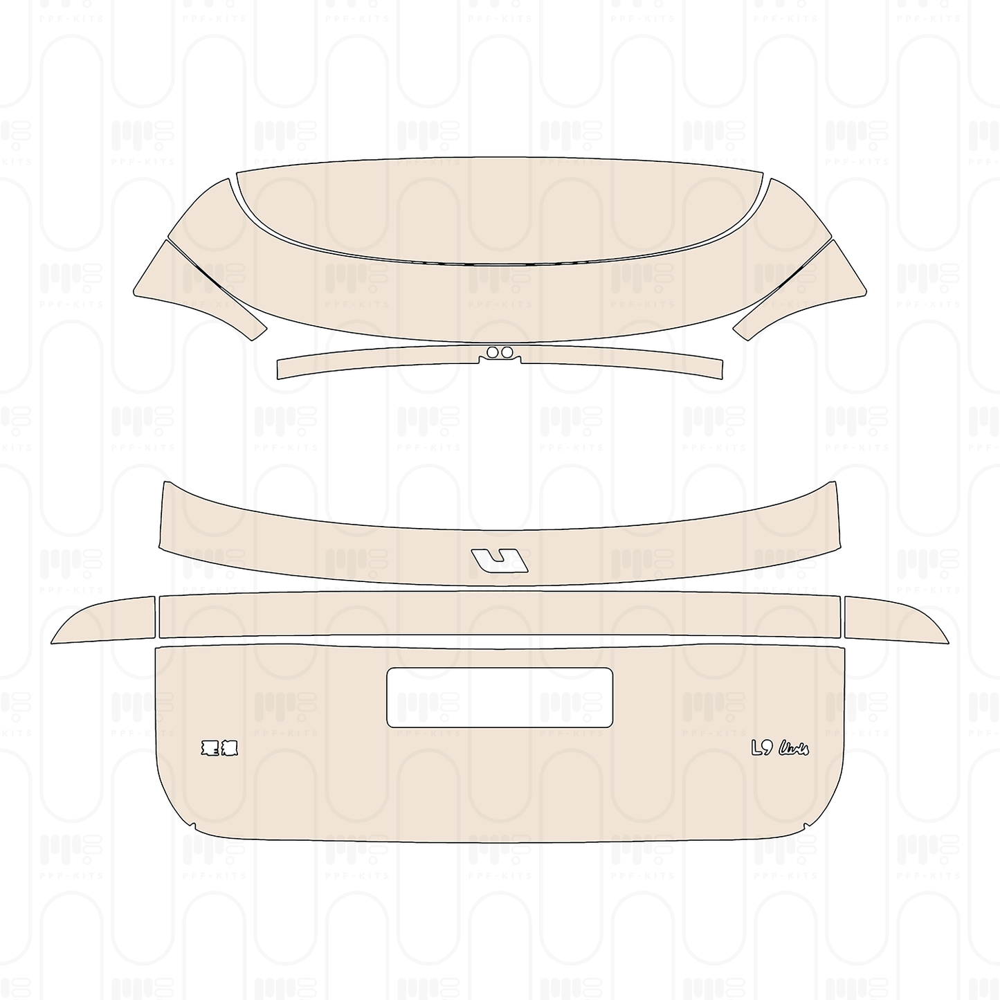 Trunk Lid with "ideal" & "L9 Livis" Emblems