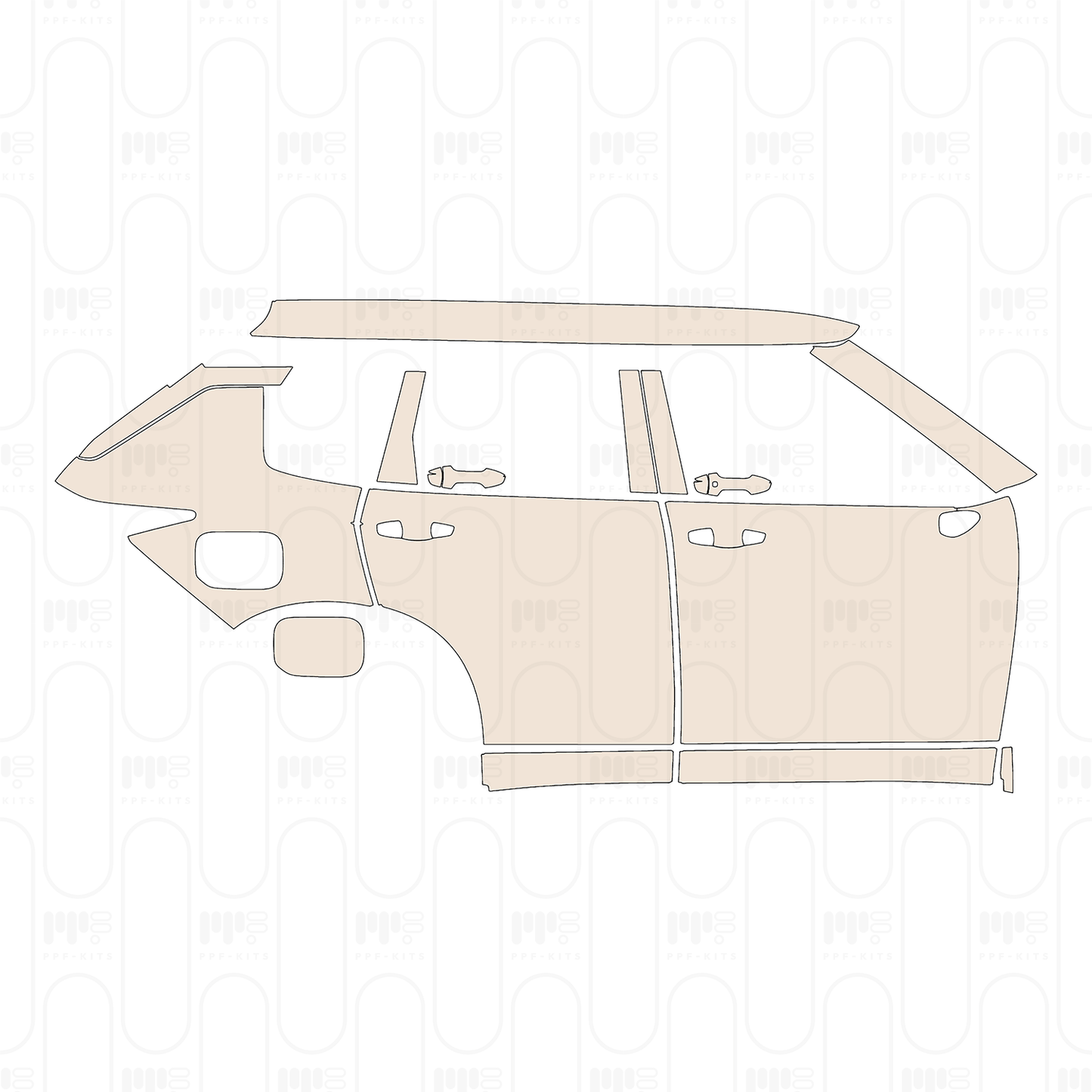 (right) Door+Side Skirt+Rear Fender