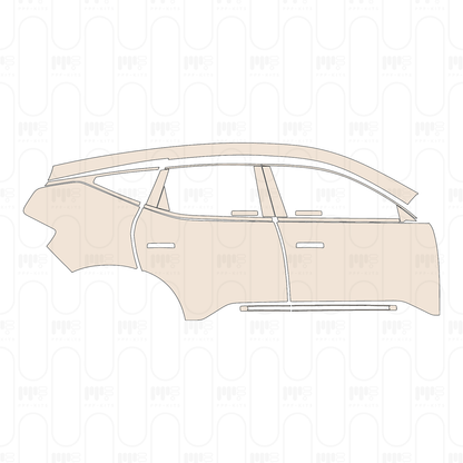 (right) Door+Side Skirt+Rear Fender