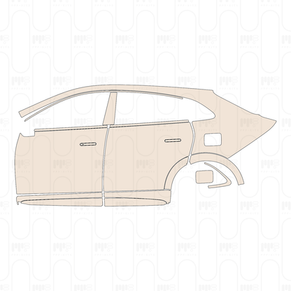 (left) Door+Side Skirt+Rear Fender