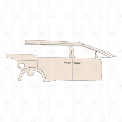 (right) Door+Rear Fender+Side Skirt