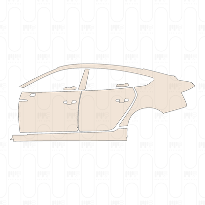 (left) Door+B-Pillar+Rear Fender+Side Skirt