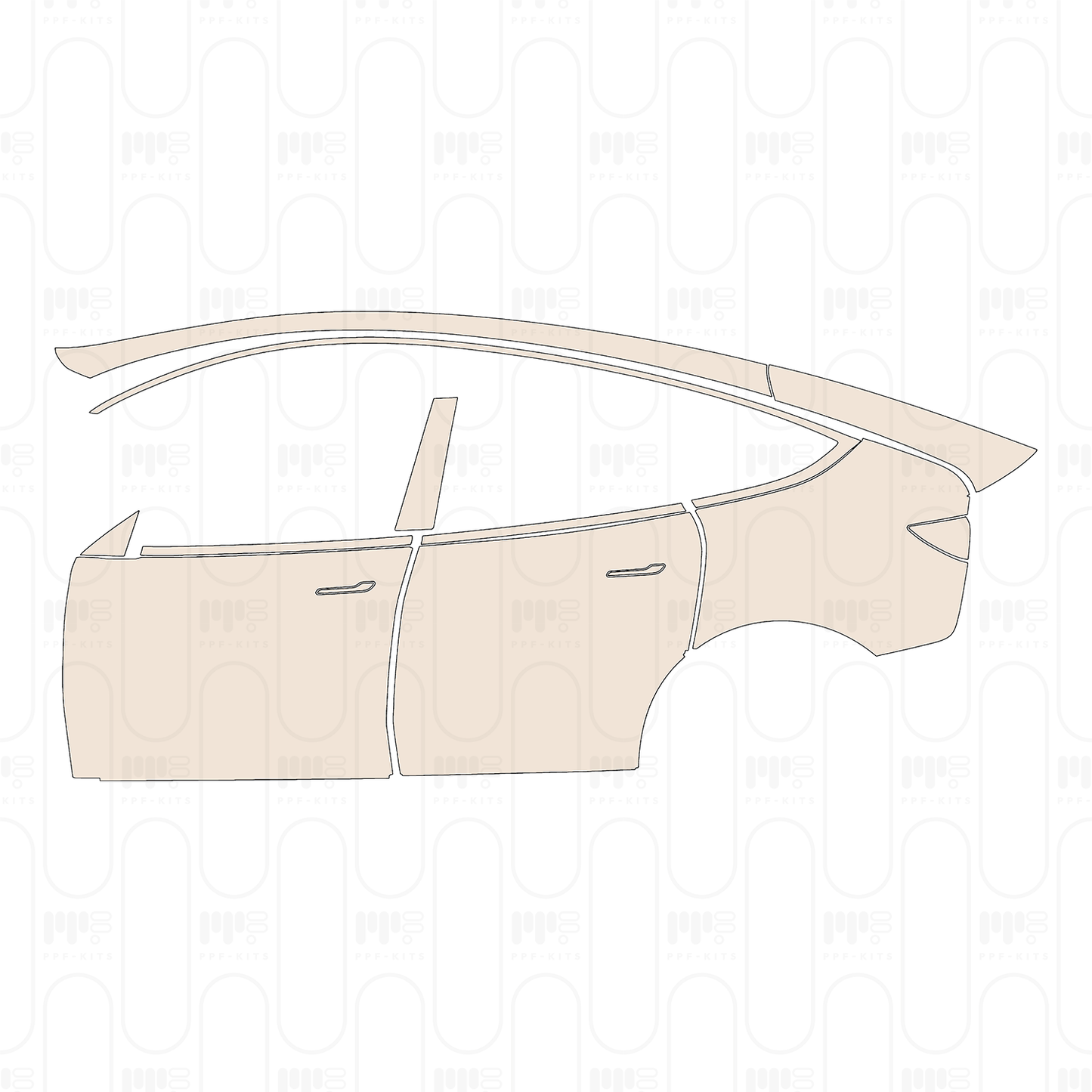 (left) Door+Rear Fender+Side Skirt