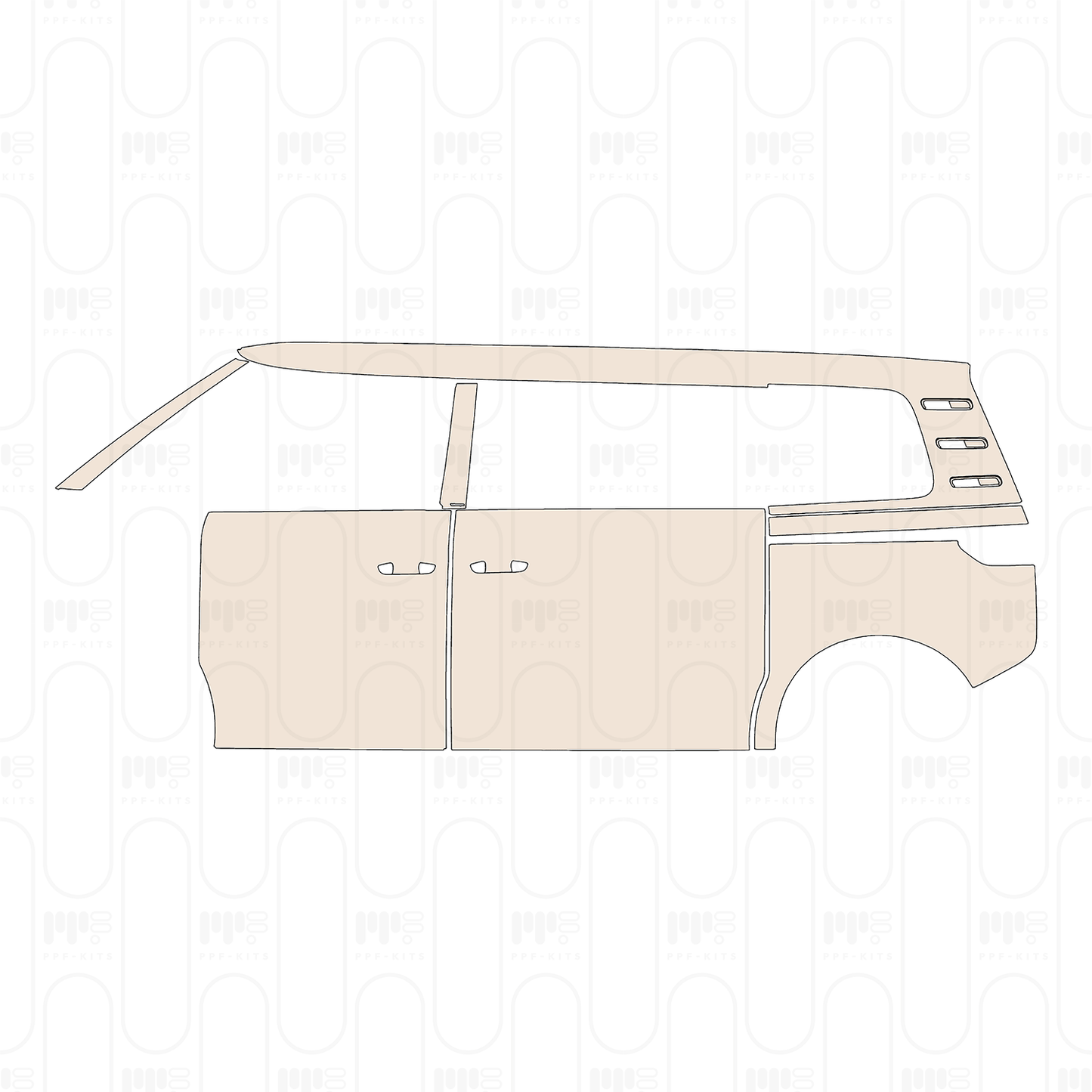 (left) Door+Rear Fender+Side Skirt