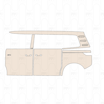 (left) Door+Rear Fender+Side Skirt with "GTX" Emblem on front door