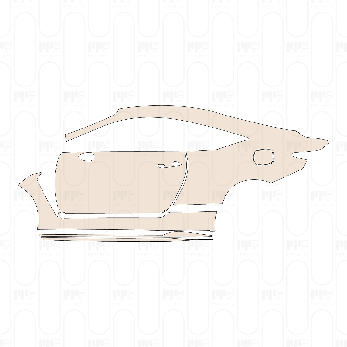 Voorgesneden PPF Lexus RCF 2025