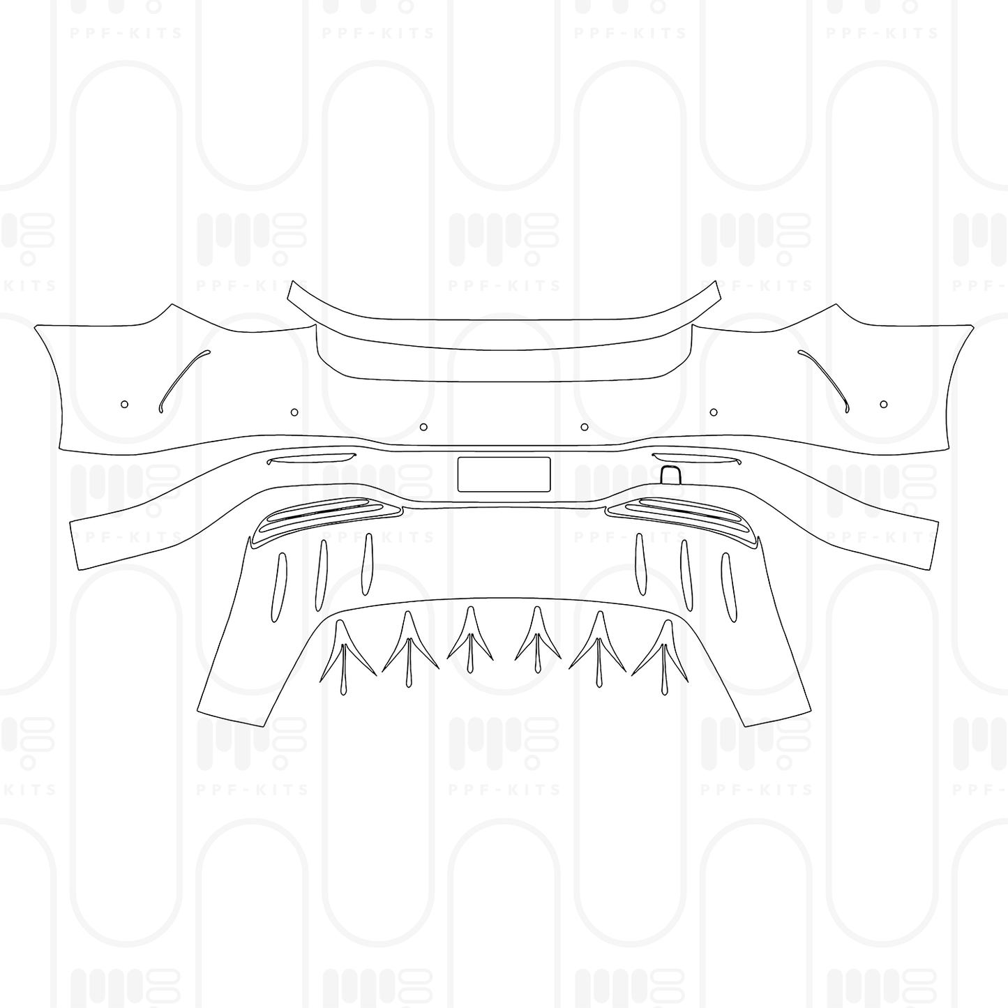 Voorgesneden PPF Mercedes-Benz EQS AMG Line 2025