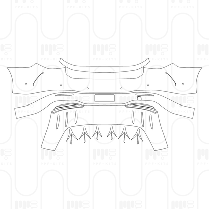 Voorgesneden PPF Mercedes-Benz EQS AMG Line 2025