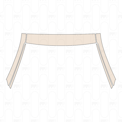 A-Pillar+Roof (front) Glass Roof