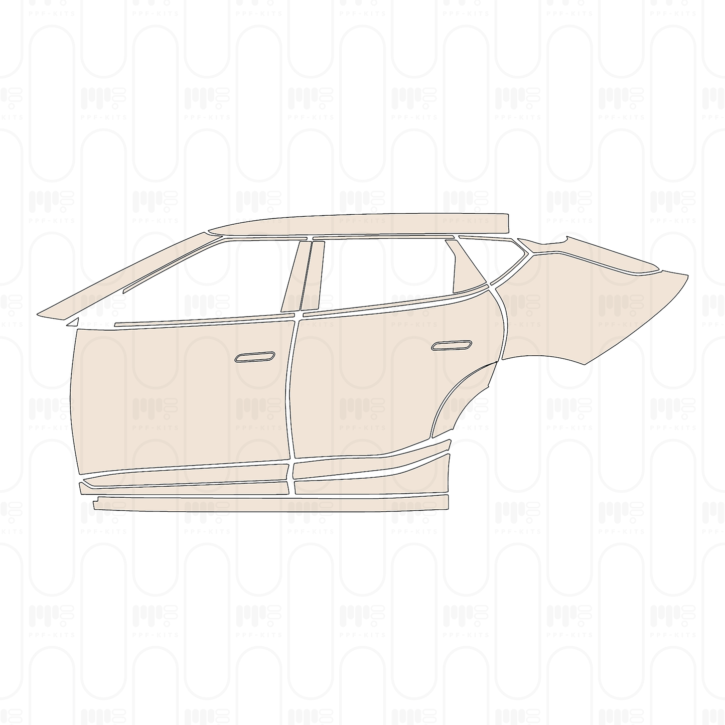 (left) Door+Rear Fender+Side Skirt