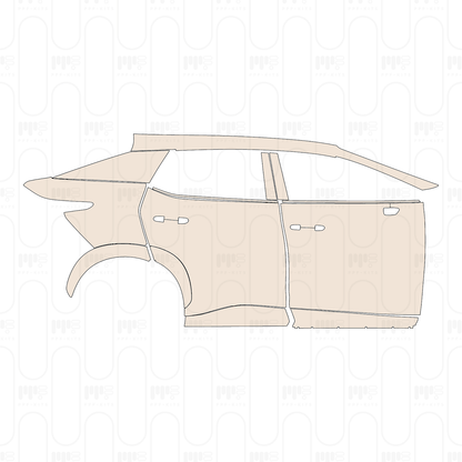 (right) Door+Side Skirt+Rear Fender
