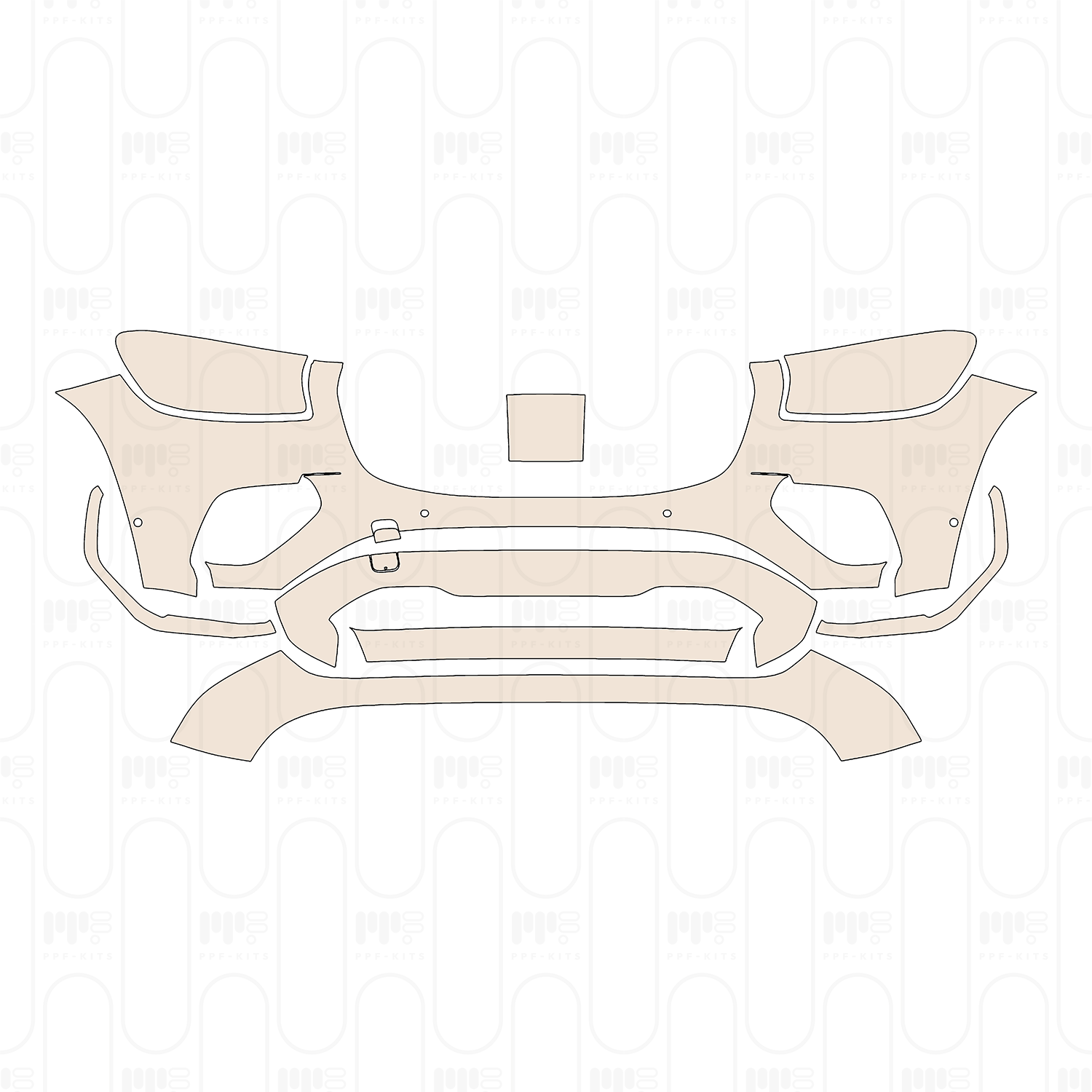 Bumper+Headlamp with 4 PDC (Parking Sensors)