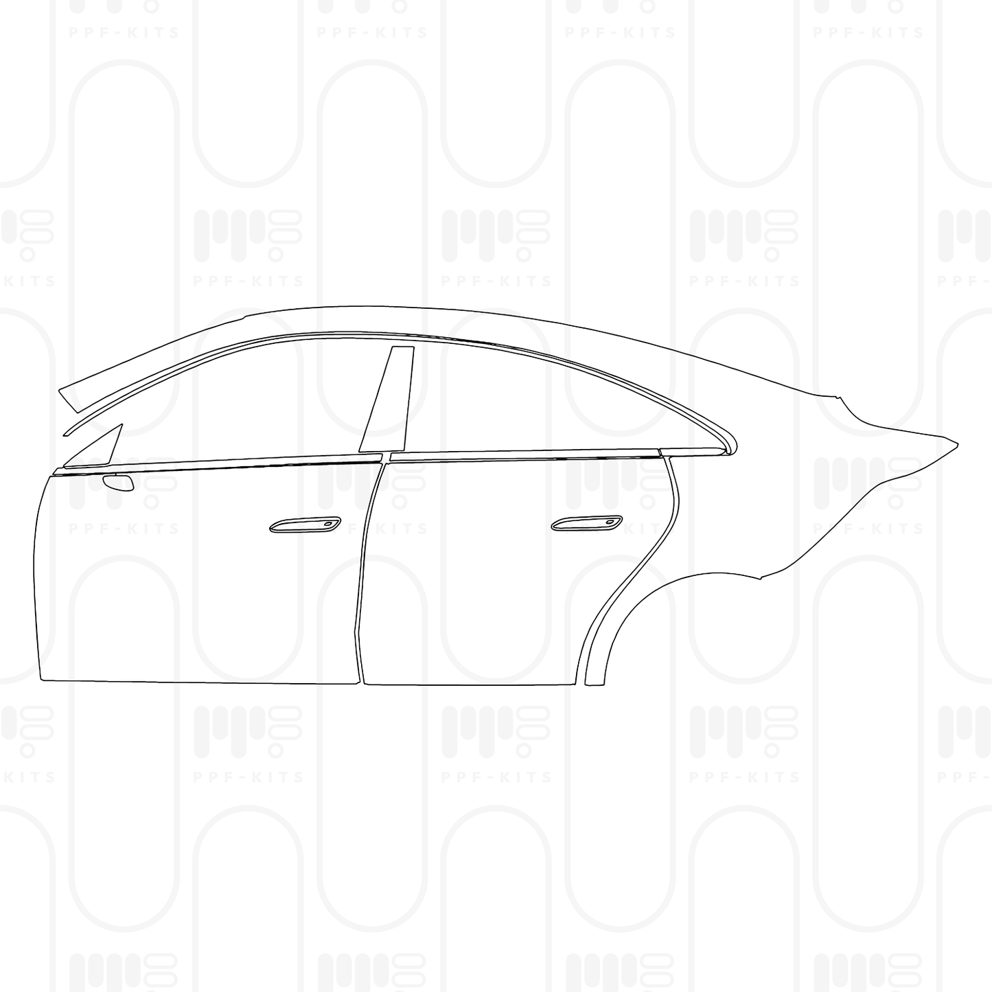 Voorgesneden PPF Mercedes-Benz CLA Sedan Sport with EQ technology 2025
