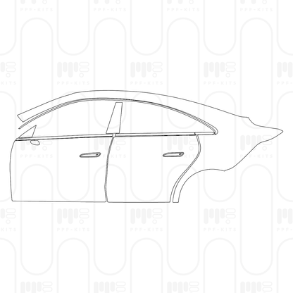 Voorgesneden PPF Mercedes-Benz CLA Sedan Sport with EQ technology 2025