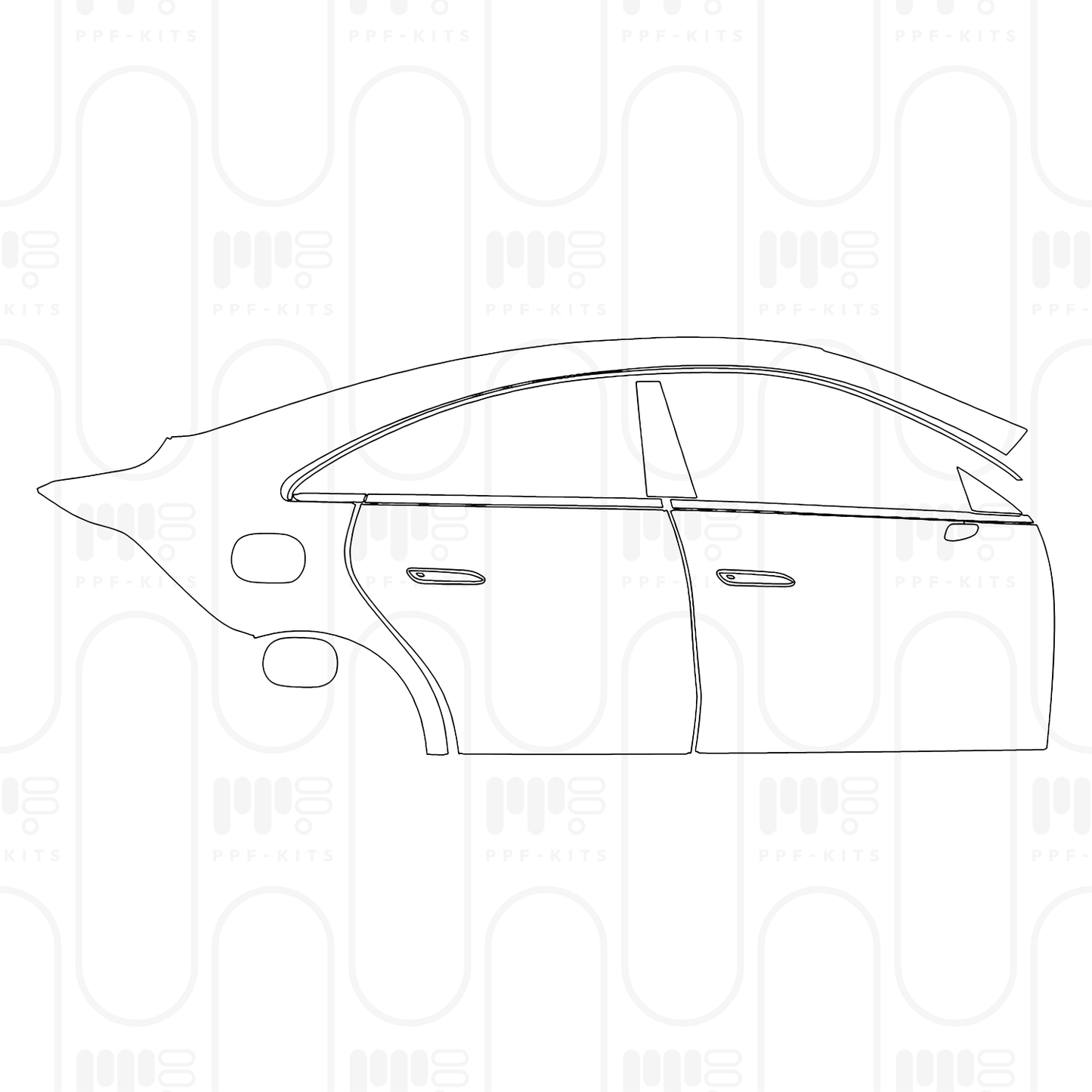 Voorgesneden PPF Mercedes-Benz CLA Sedan Sport with EQ technology 2025