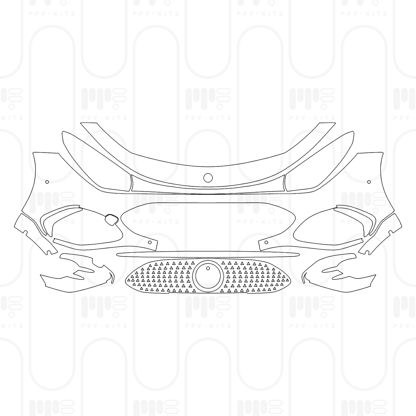 Voorgesneden PPF Mercedes-Benz CLA EV (CN) AMG Line 2025