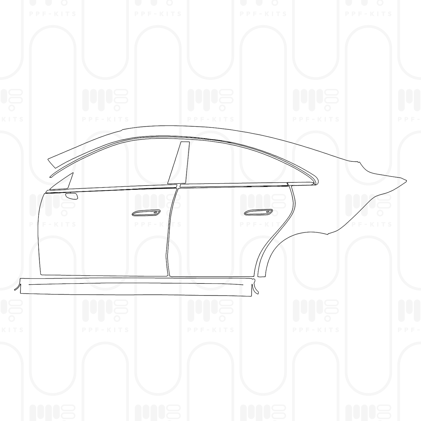 Voorgesneden PPF Mercedes-Benz CLA Sedan AMG Line with EQ Technology 2025