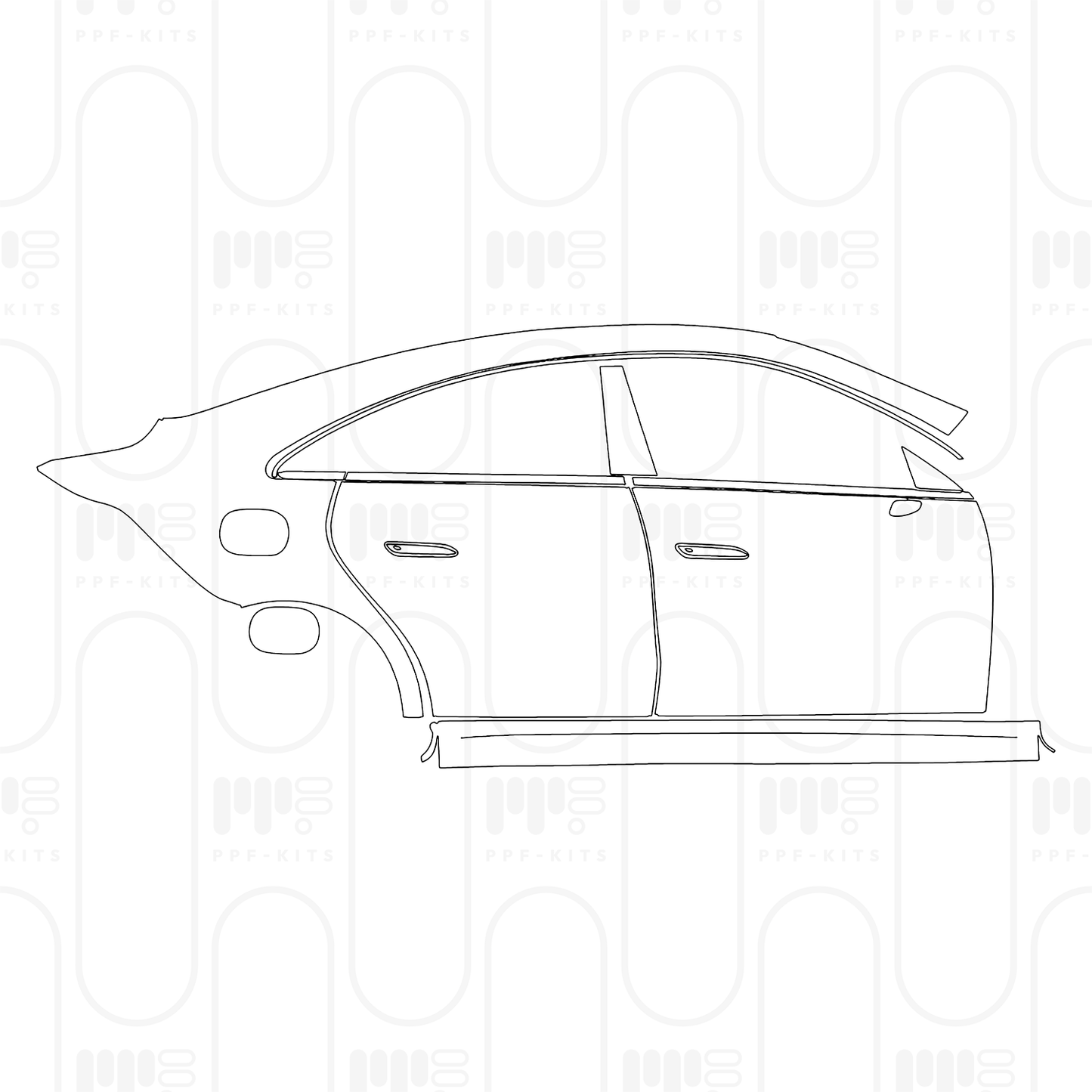 Voorgesneden PPF Mercedes-Benz CLA Sedan AMG Line with EQ Technology 2025