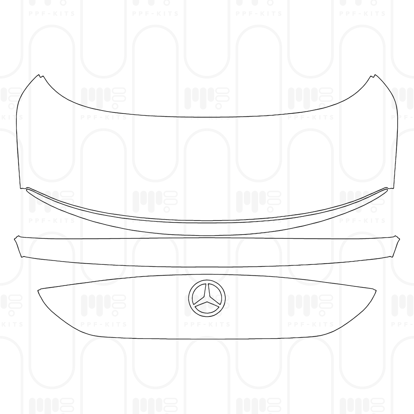 Voorgesneden PPF Mercedes-Benz CLA EV (CN) AMG Line 2025