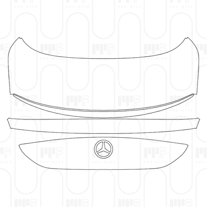 Voorgesneden PPF Mercedes-Benz CLA EV (CN) AMG Line 2025