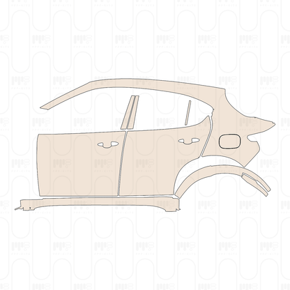(left) Door+Side Skirt+Rear Fender