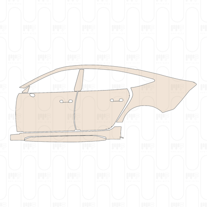 (left) Door+B-Pillar+Rear Fender+Side Skirt
