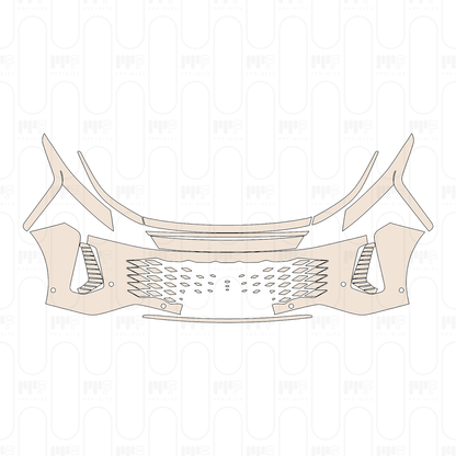 Bumper+Headlamp with 6 PDC (Parking Sensors)