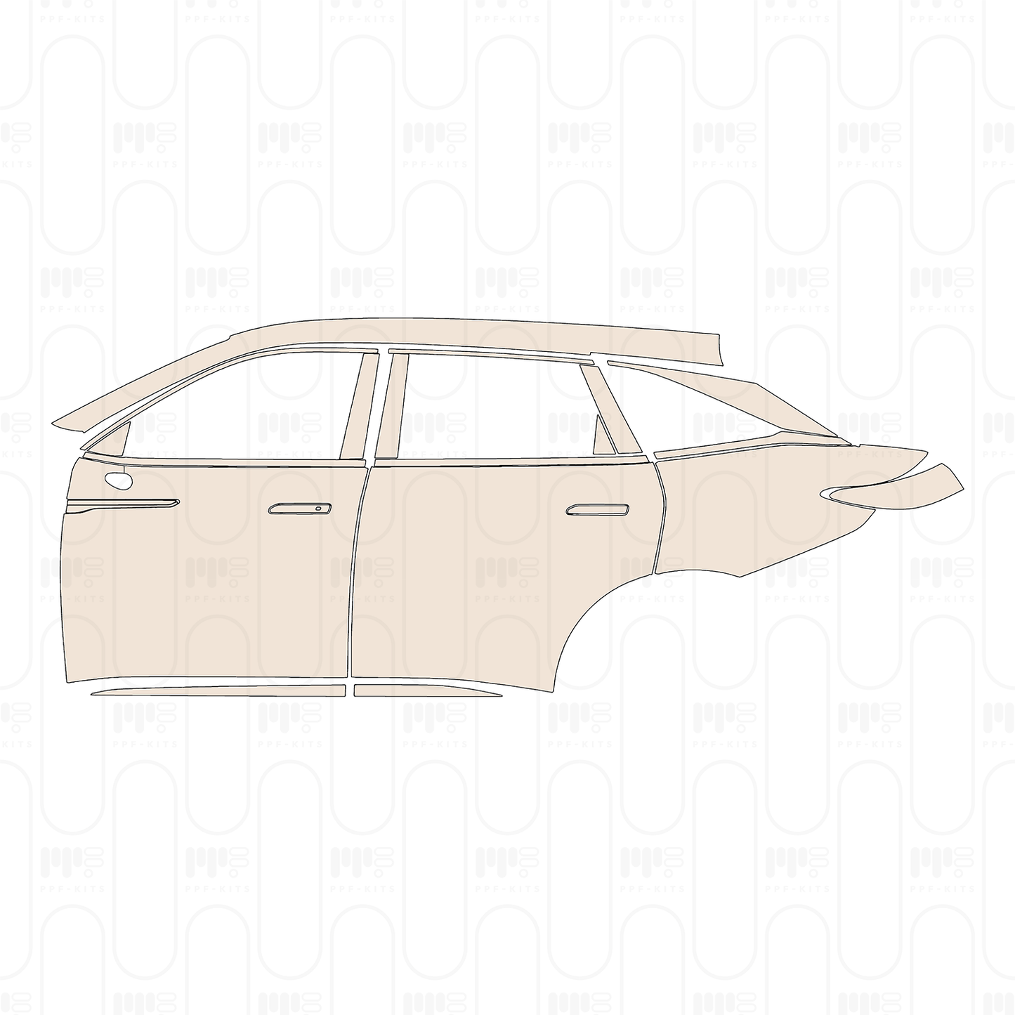 (left) Door+Rear Fender+Side Skirt