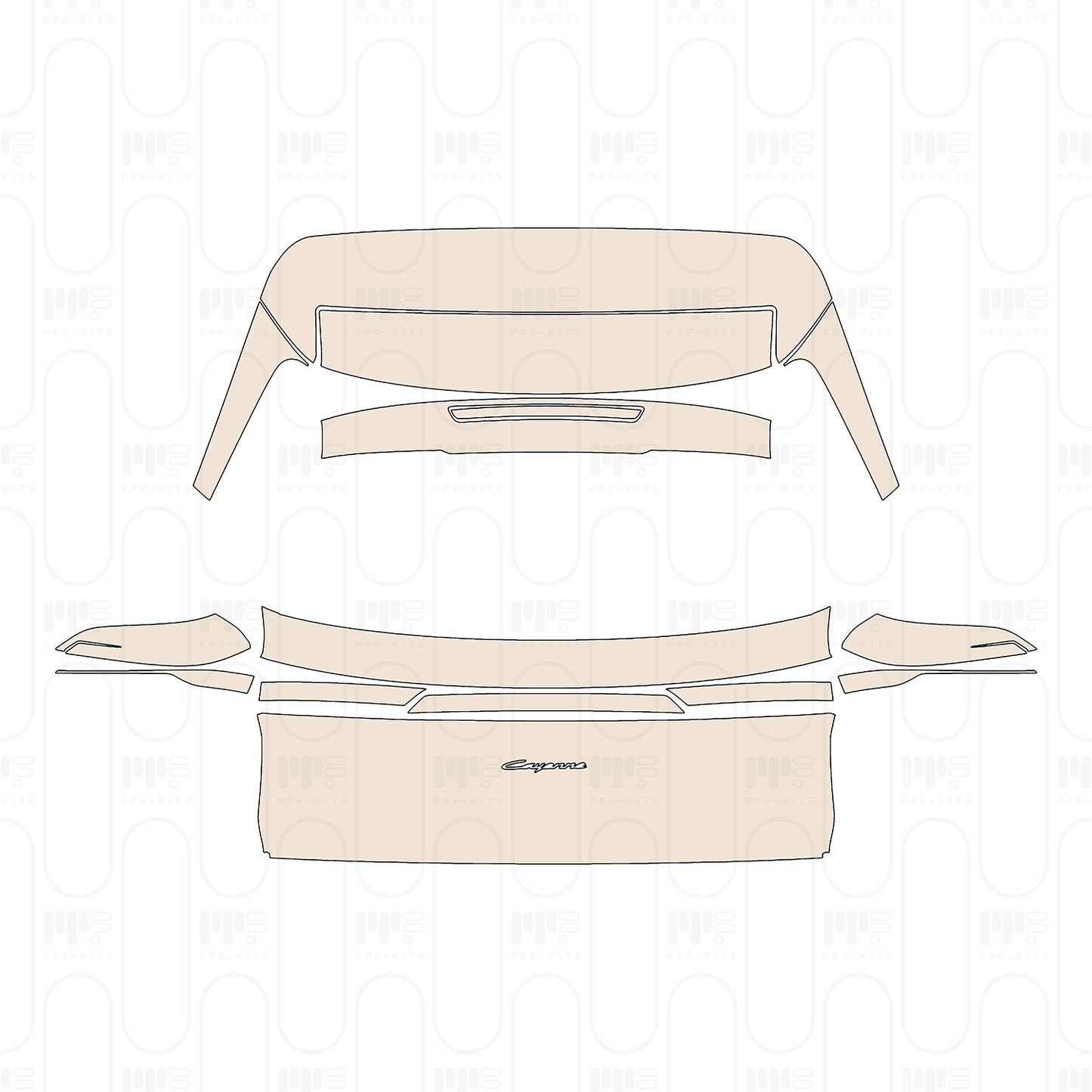 Trunk Lid with "Cayenne" Emblem
