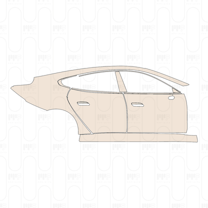 (right) Door+Side Skirt+Rear Fender