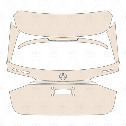 Trunk Lid with "GLE 4##" & "4MATIC" Emblems