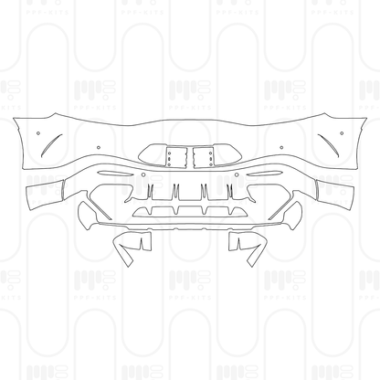 Voorgesneden PPF Mercedes-Benz AMG GT 2-Door AMG GT 63 PRO 4MATIC+ 2026