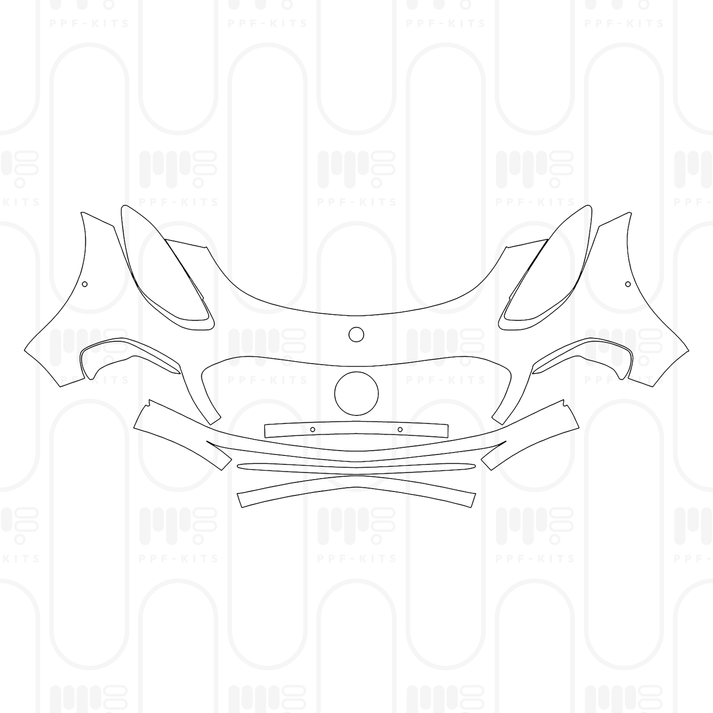 Voorgesneden PPF Mercedes-Benz AMG GT 2-Door AMG GT 43 2025