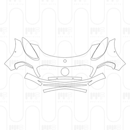 Voorgesneden PPF Mercedes-Benz AMG GT 2-Door AMG GT 43 2025