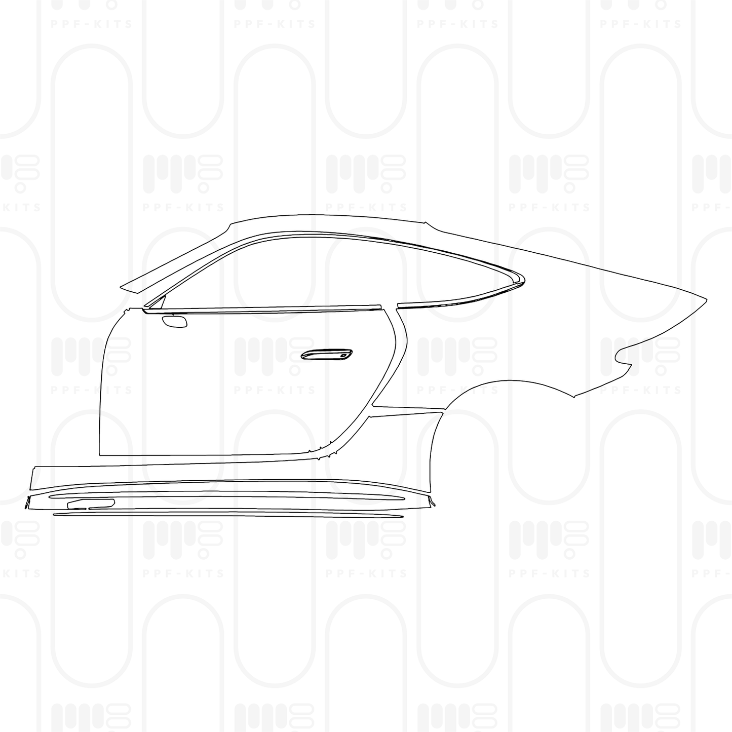 Voorgesneden PPF Mercedes-Benz AMG GT 2-Door AMG GT 43 2025