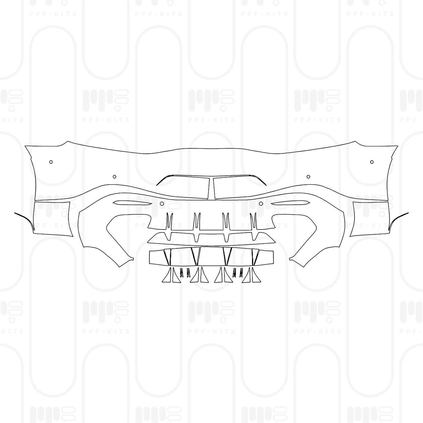 Voorgesneden PPF Mercedes-Benz AMG GT 2-Door AMG GT 43 2025