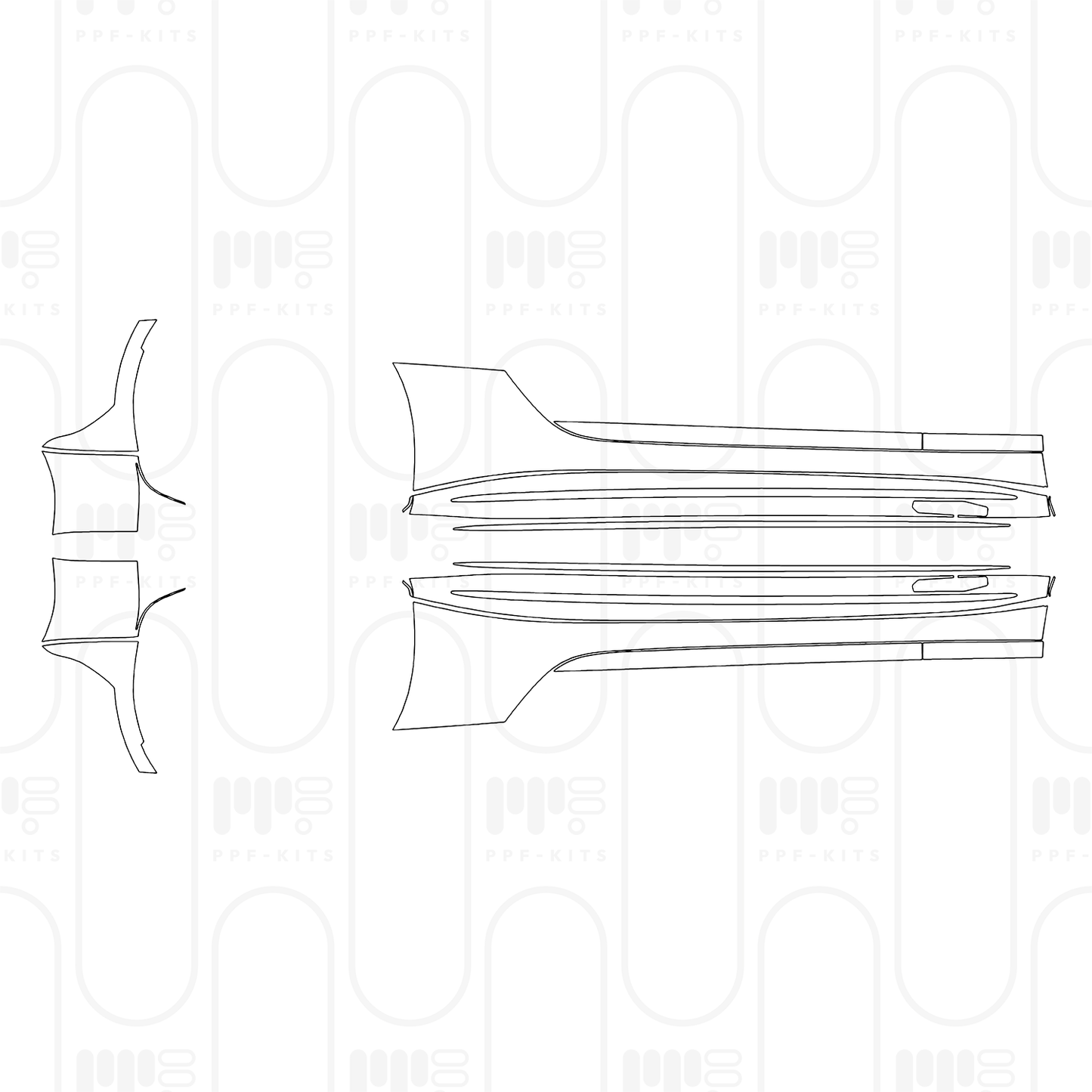 Voorgesneden PPF Mercedes-Benz AMG GT 2-Door AMG GT 43 2025