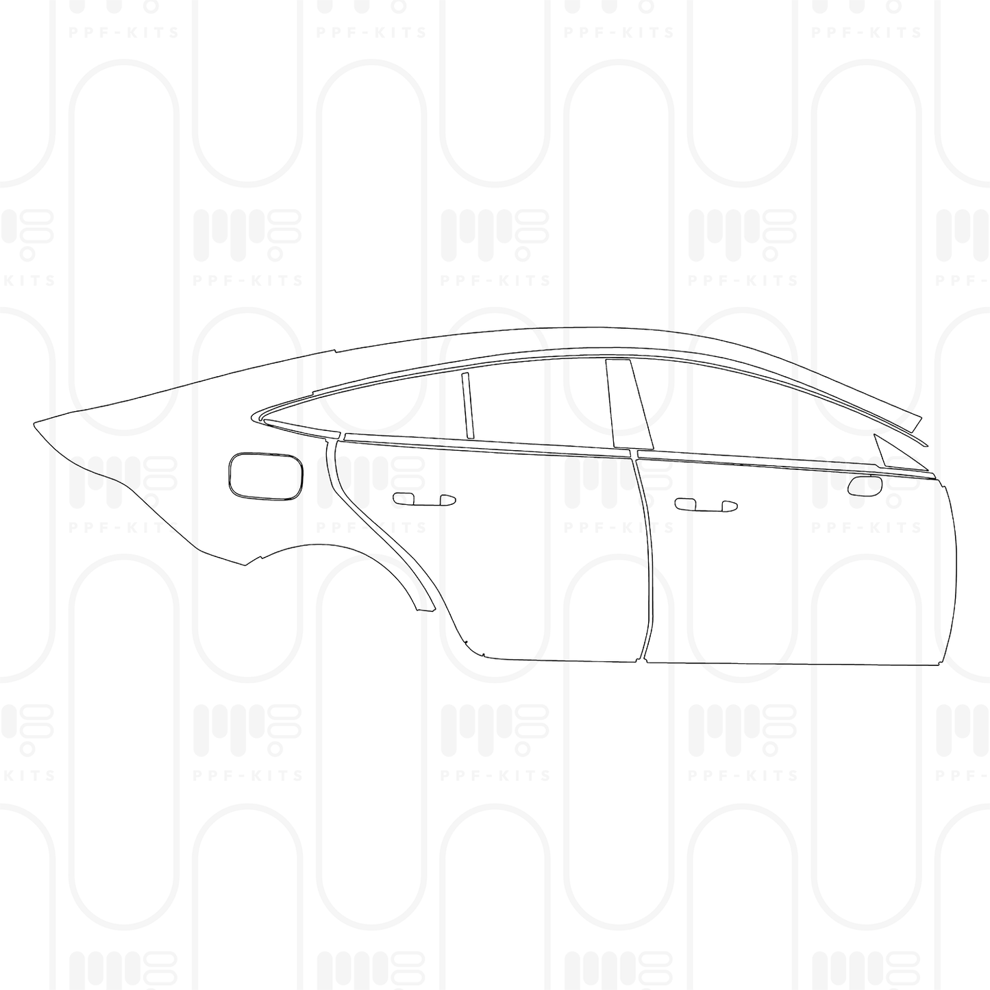 Voorgesneden PPF Mercedes-Benz AMG GT 4-Door 43 2025
