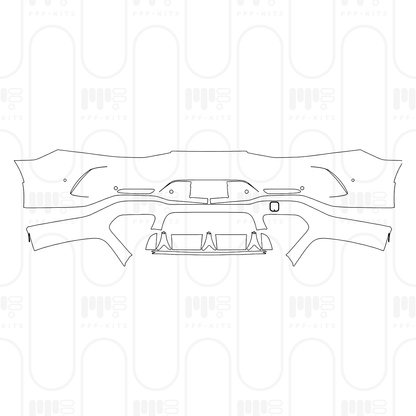 Voorgesneden PPF Mercedes-Benz AMG GT 4-Door 43 2025