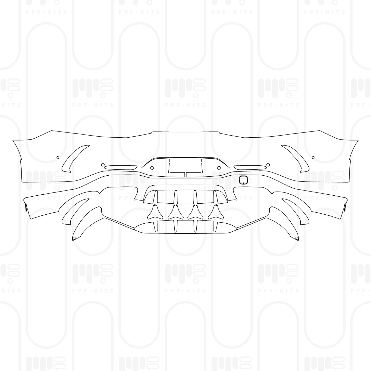 Voorgesneden PPF Mercedes-Benz AMG GT 4-Door 63 2026