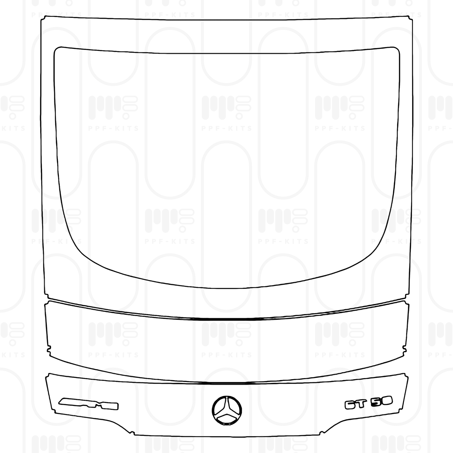 Voorgesneden PPF Mercedes-Benz AMG GT 4-Door 53 2026