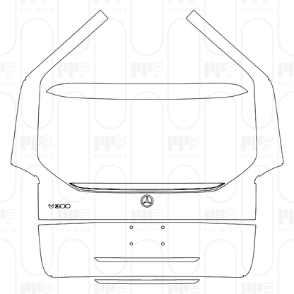 Voorgesneden PPF Mercedes-Benz V Class Standard Wheelbase AMG Line 2026