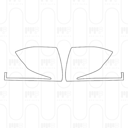 Voorgesneden PPF Mercedes-Benz V Class Standard Wheelbase AMG Line 2026